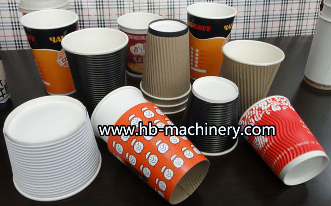 ripple paper cup, corrugated sleeve paper cup